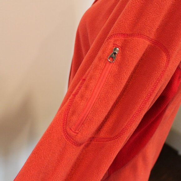 Gander Mountain Medium Weight Fleece Jacket in Orange/Red Size L - Picture 5 of 9